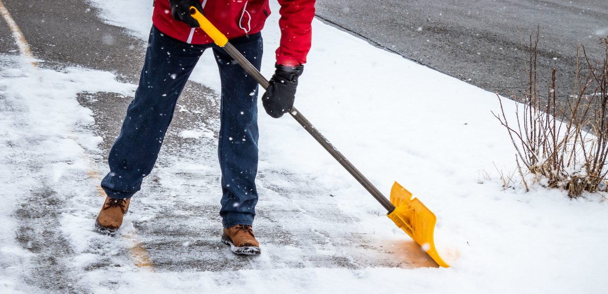 Clearing sidewalk